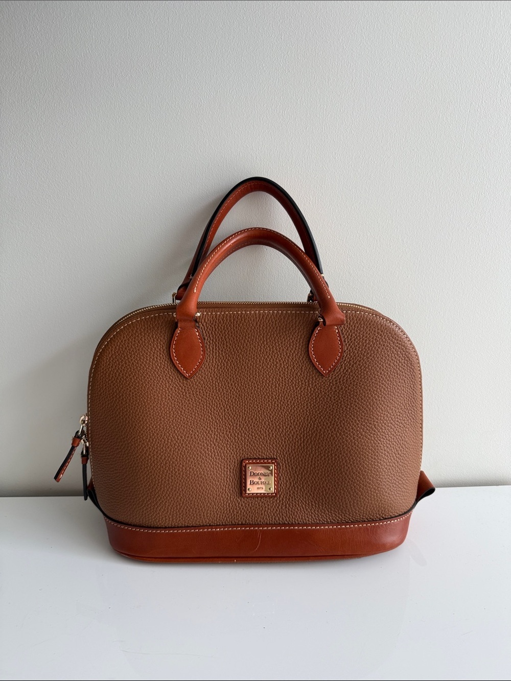 Dooney & Bourke Pebbled Grain Leather Satchel
